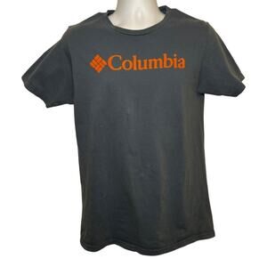 Columbia Mens Classic Crew Neck Graphic T-Shirt Medium Blue Cotton Blend